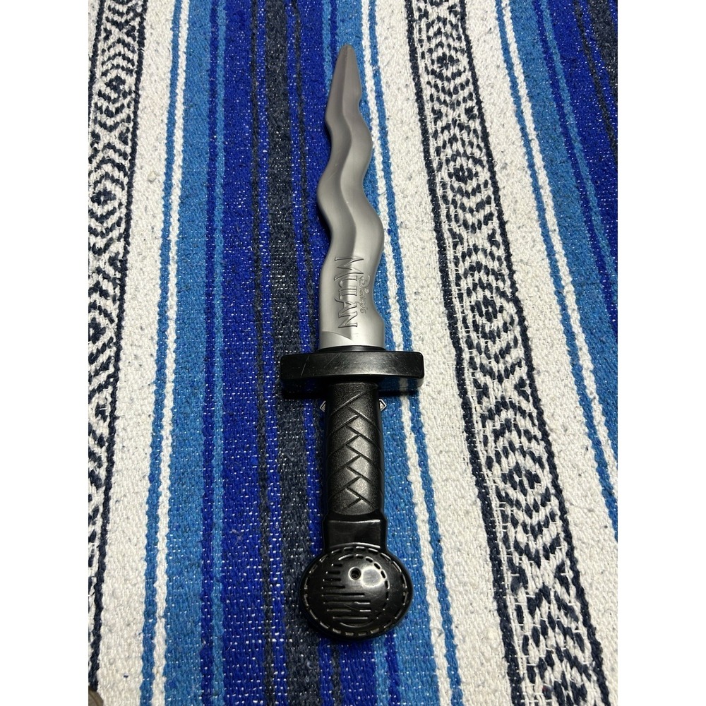 Vintage 1998 Disney Mulan Electronic Sword of Shan Yu Knife 20" Toy Still Works